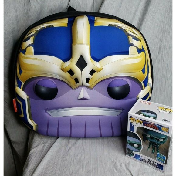 Marvel Thanos Funko Pop Collectors 3D Backpack w/ 3 POP Storage Free Minn-Erva - Picture 1 of 12
